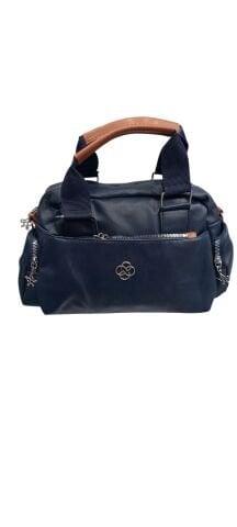 Lacivert Ufak Taba Garnili Kadın Çanta