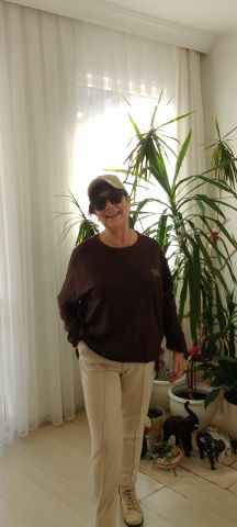 Kahve Rengi Üstünde Dore Kalp Baskısı Olan Sweatshirt