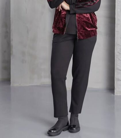 Büyük Beden Siyah  kanvas pantalon