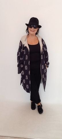 Hakiki Deri  Kemik Rengi Sedef Kapşonlu Çift Taraflı Pardesü Havasında  Kaban