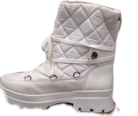 Beyaz Kapitone Kar  Boto