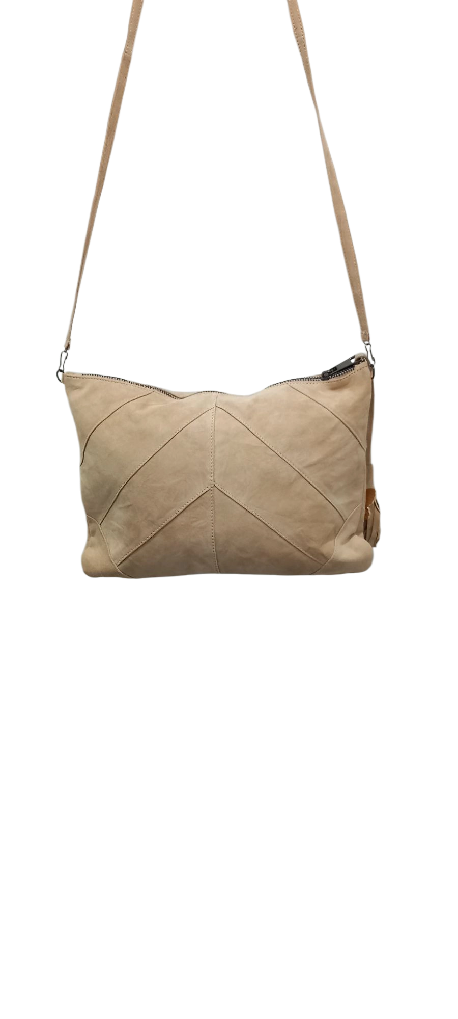 Bej Rengi Hakiki Deri Suet Dikisli Suet Portfoy