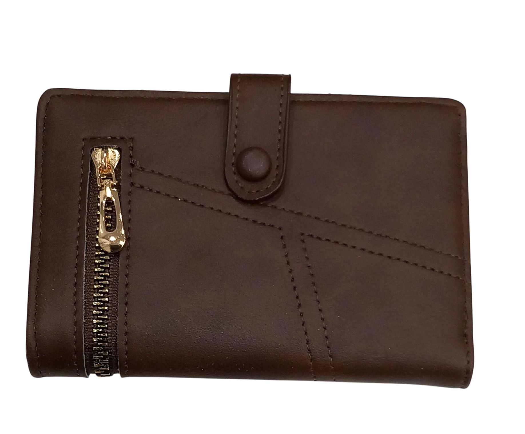 Kahve baskili cok gozlu para cuzdani