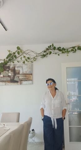 İtalyan Beyaz  Keten Arkası Fistolu   Belden   Baglı Bluz
