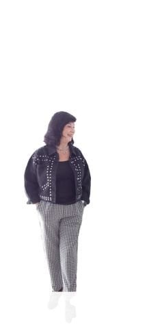 Siyah Jean  Zımbalı   Kısa Ceket