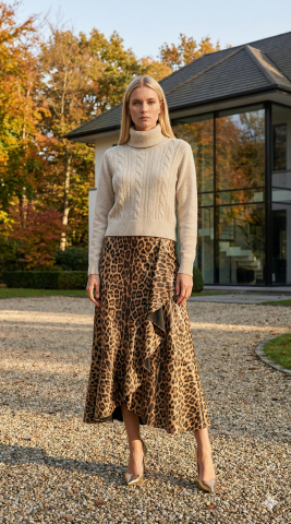 İtalyan Bej Saç Örgü Kazak – Hakiki Yünle Gelen Minimal Zarafet