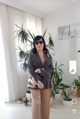 Büyük Beden Mikro Kumaş  Yanı Dore Baskılı Ceket