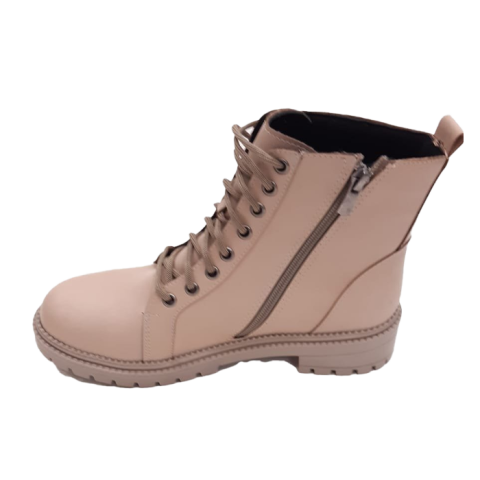 Bej Rengi Dikişli Fermuarlı Postal