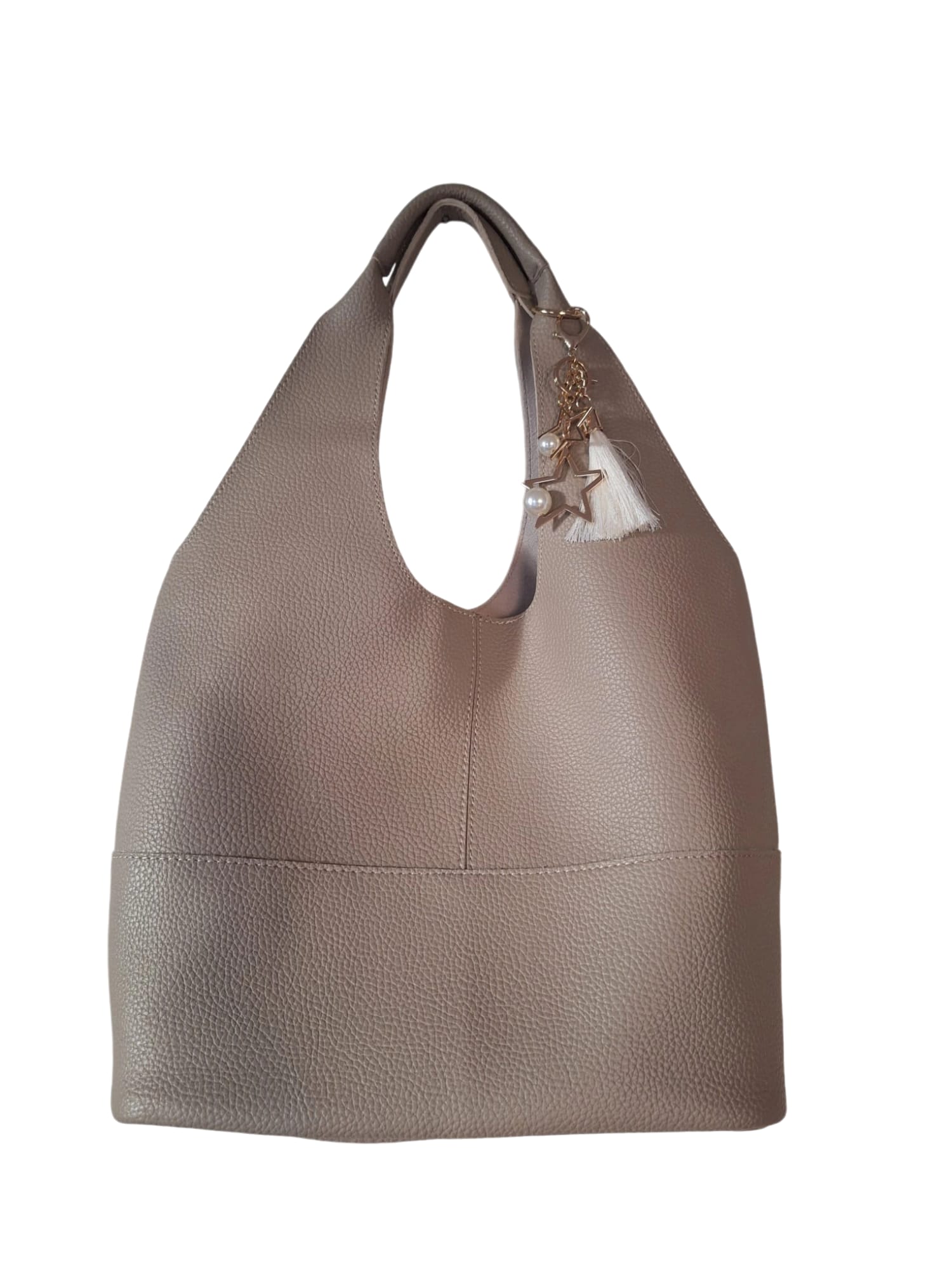 Bej Rengi Torba Modeli Hacimli Çanta