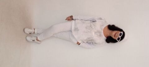 İtalyan Dore Yazılı Yuvarlak Yaka Uzun Kollu Arkası Cotton Önü Keten Bluz - Beyaz