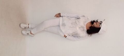 İtalyan Dore Yazılı Yuvarlak Yaka Uzun Kollu Arkası Cotton Önü Keten Bluz - Beyaz