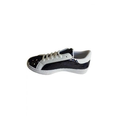 Siyah Pullu Sneakers Ayakkabı 003