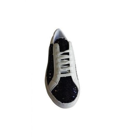 Siyah Pullu Sneakers Ayakkabı 003