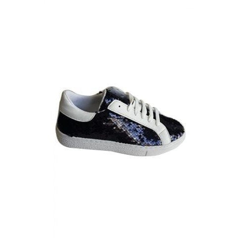 Siyah Pullu Sneakers Ayakkabı 003
