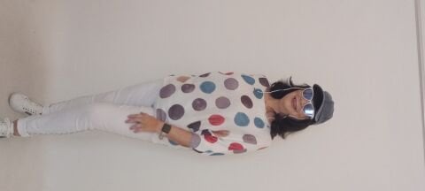 Desenli Merserize Yarasa Kol Cotton Bluz
