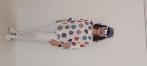 Desenli Merserize Yarasa Kol Cotton Bluz