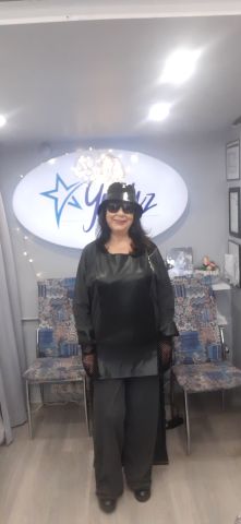 Büyük Beden Gri  Örme Kumaş  Siyah Deri Garnili  Eşofman Takım