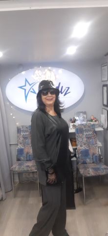 Büyük Beden Gri  Örme Kumaş  Siyah Deri Garnili  Eşofman Takım