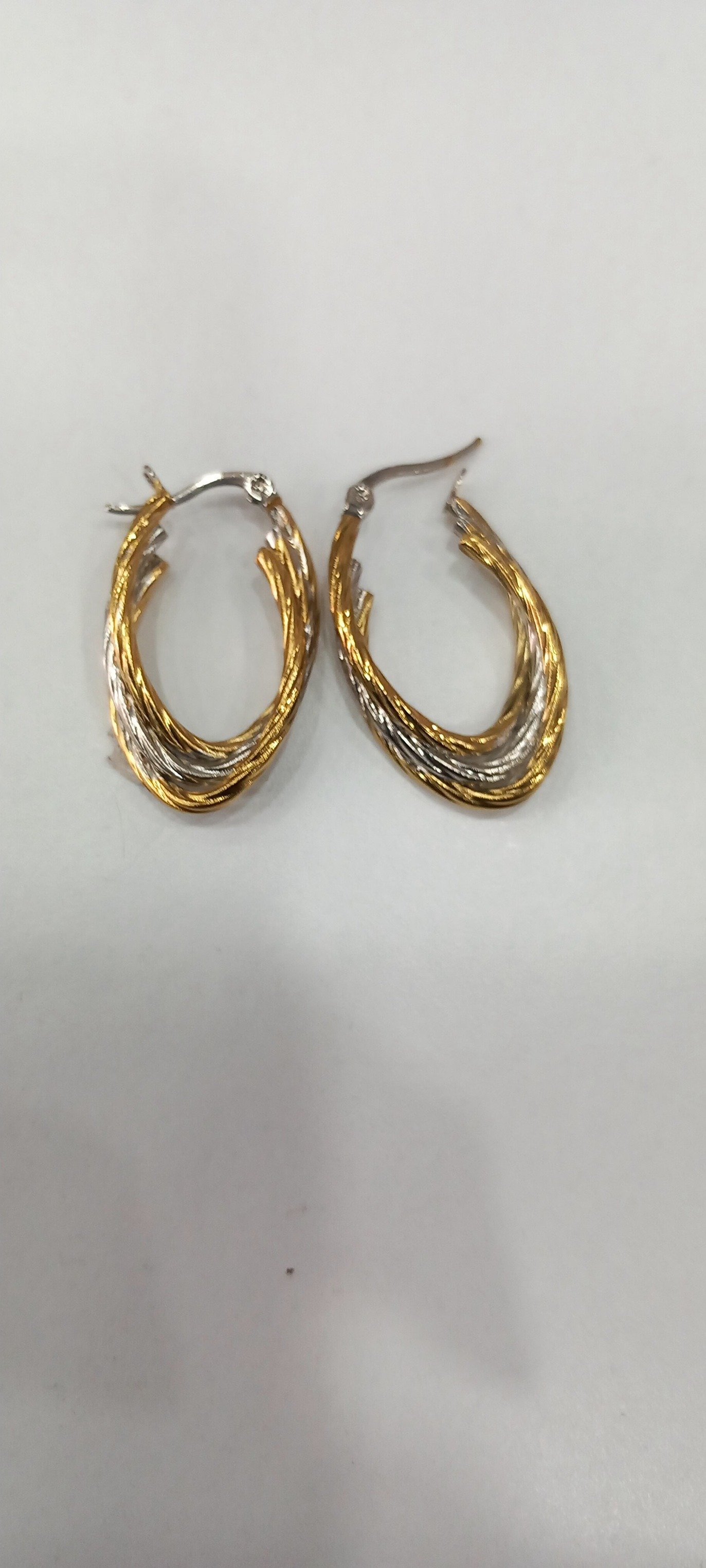 Kartiye Modeli Gümüş Sarı Küpe