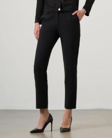 Siyah  Gabardin Kumaş Pantalon