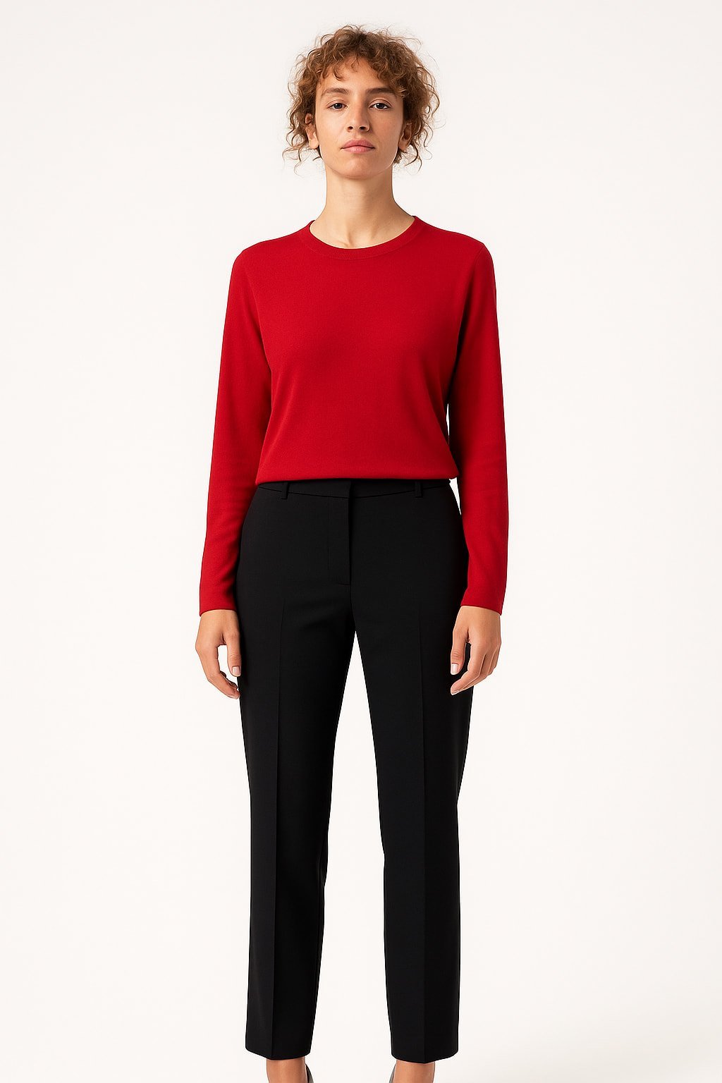 Siyah Gabardin Kumaş Pantalon