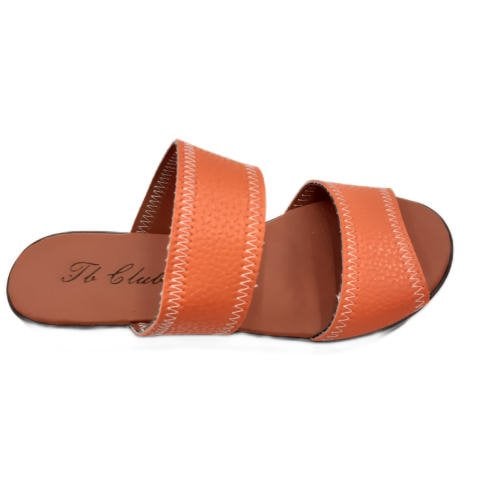 Oranj  İki Bantlı Dolgu Topuk Sandalet