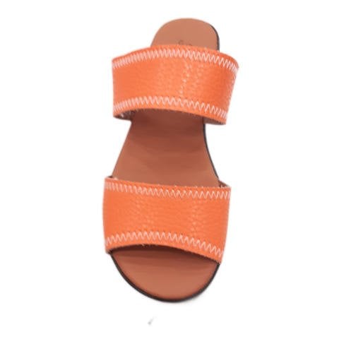 Oranj  İki Bantlı Dolgu Topuk Sandalet