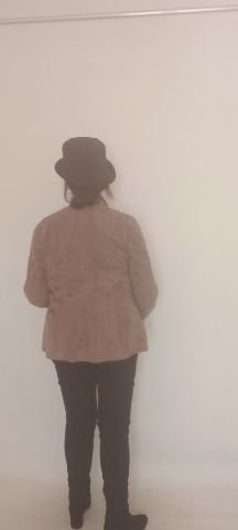 Vizon Rengi Hakiki Deri Suet Çift Taraflı  Diger Tarafı Siyah Deri Olan  Ceket