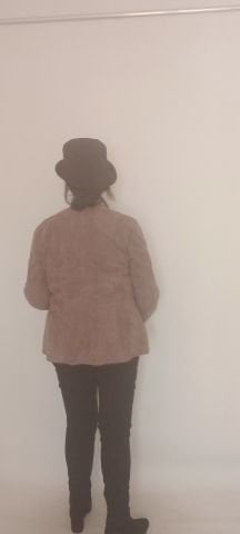 Vizon Rengi Hakiki Deri Suet Çift Taraflı  Diger Tarafı Siyah Deri Olan  Ceket