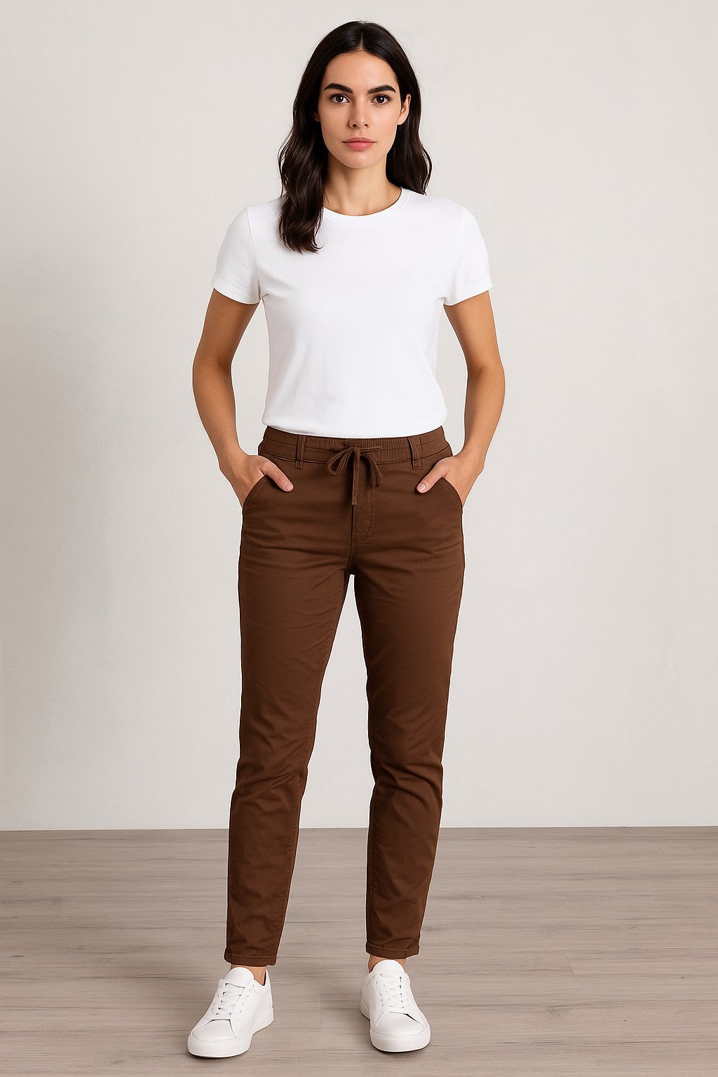 İtalyan   Kahve  Streç  Pantalon