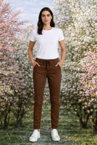 İtalyan   Kahve  Streç  Pantalon