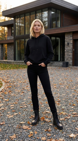 İtalyan Streç Siyah Pantolon