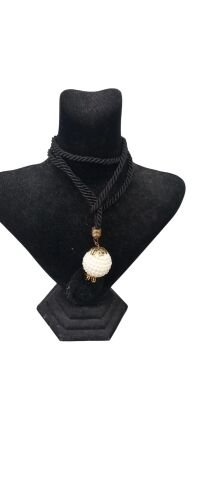 İnci Toplu Uzun Kordonlu Kolye