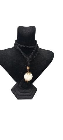 İnci Toplu Uzun Kordonlu Kolye