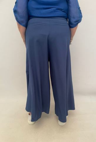 Büyük Beden Saks Rengi Pantalon Etek