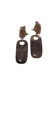 Haki Rengi Sallantalı Küpe