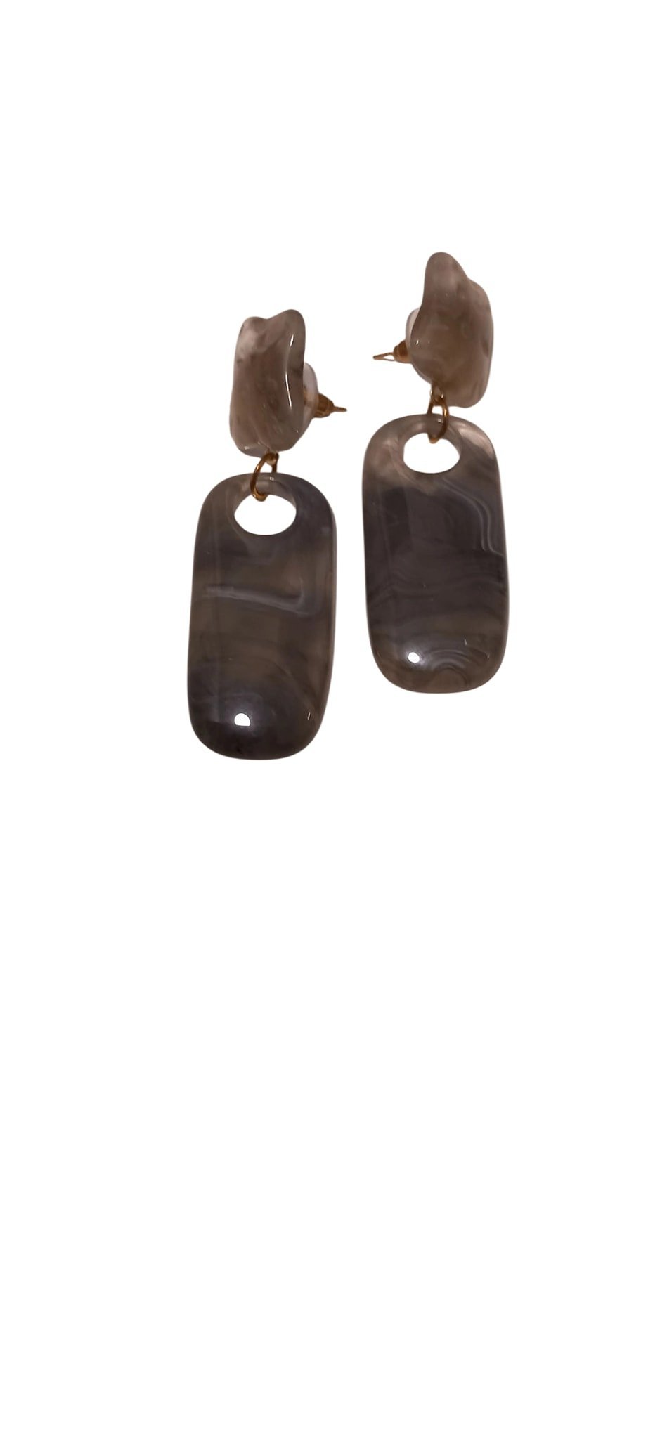 Haki Rengi Sallantalı Küpe