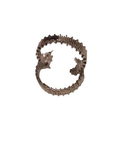 Siyah Beyaz Halka Küpe