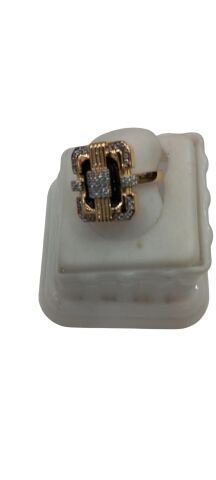 Dore Ayarlı Çelik Yüzük