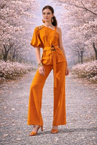 Taba Dökümlü Pantolon