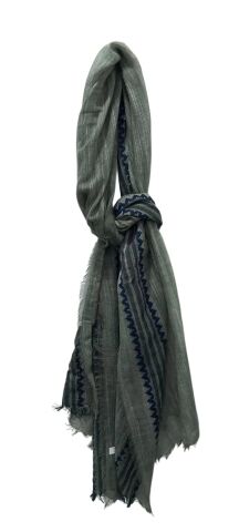 Yeşil  Desenli Vual Fular