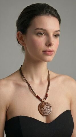 Tasarım Dogal Malzeme İle Üretimiş Handmade Kolye