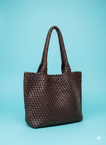 Kahve Rengi Yumuşak İtalyan Örgülü Çanta