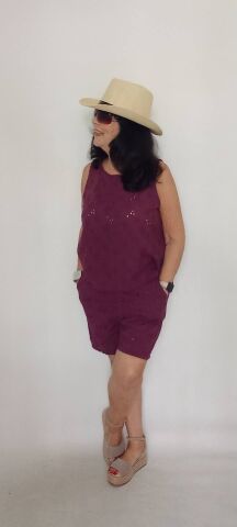 İtalyan Fistolu Coton Kumaş Bordo Şort Takım