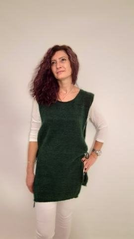 Yeşil  Yandan Baglamalı  Triko Sueter