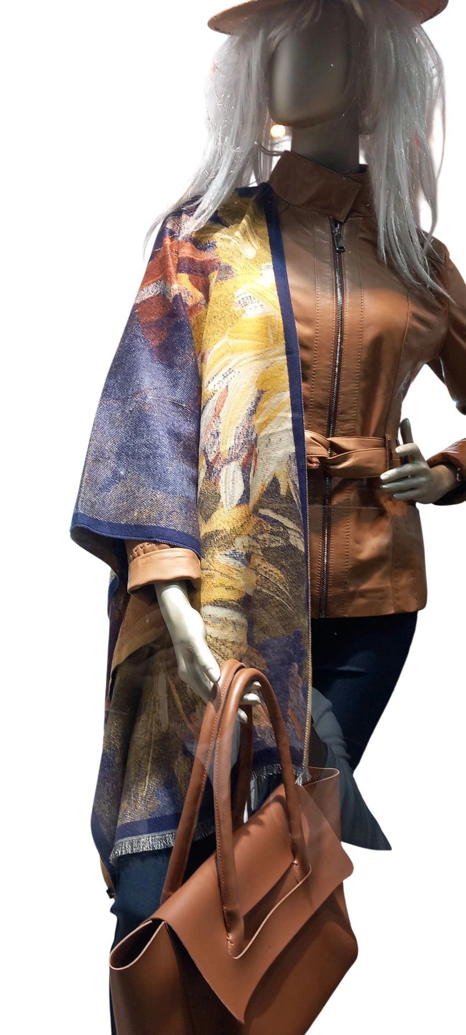 Camel Laci Desenli Kaşmir Şal