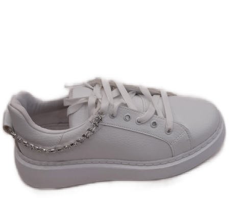 Beyaz  Taş Detayı Olan Spor Ayakkabı