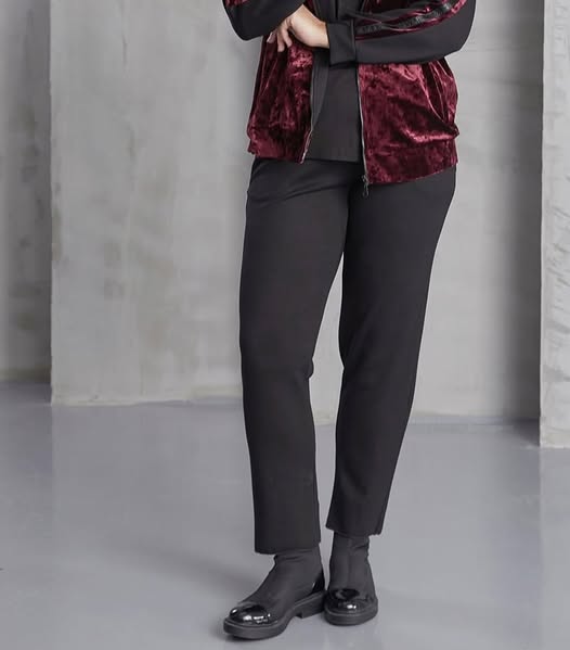 Büyük Beden Siyah  kanvas pantalon