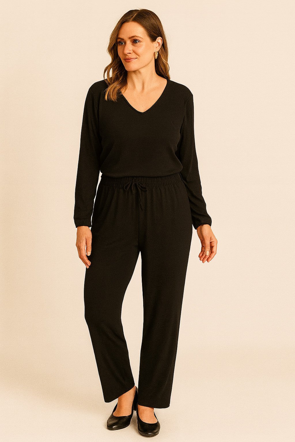 Büyük Beden Beli Büzgülü  Eşofman  Altı