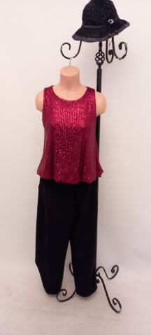 Bordo Rengi  İtalyan Pullu Kolsuz Bluz